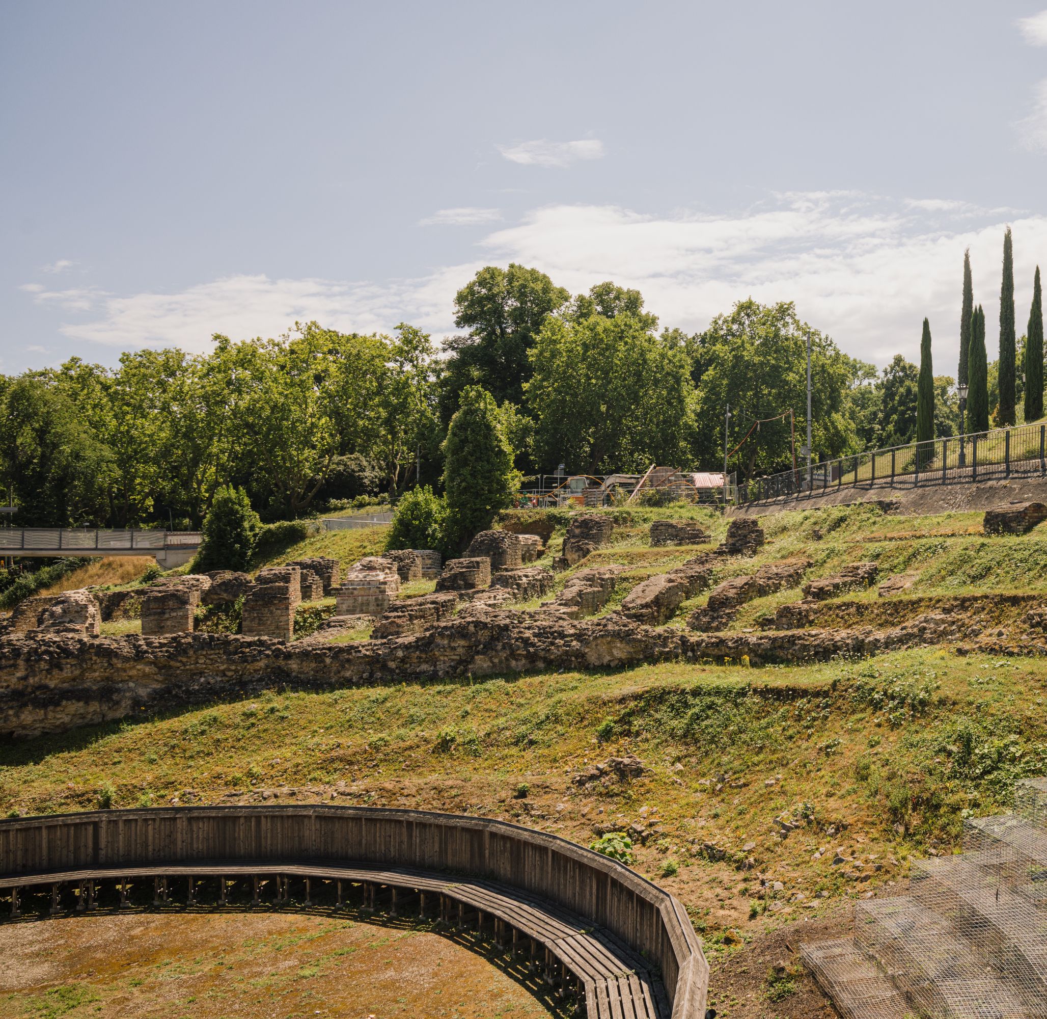Mogontiacum. Ruinas del teatro romano de Maguncia. 