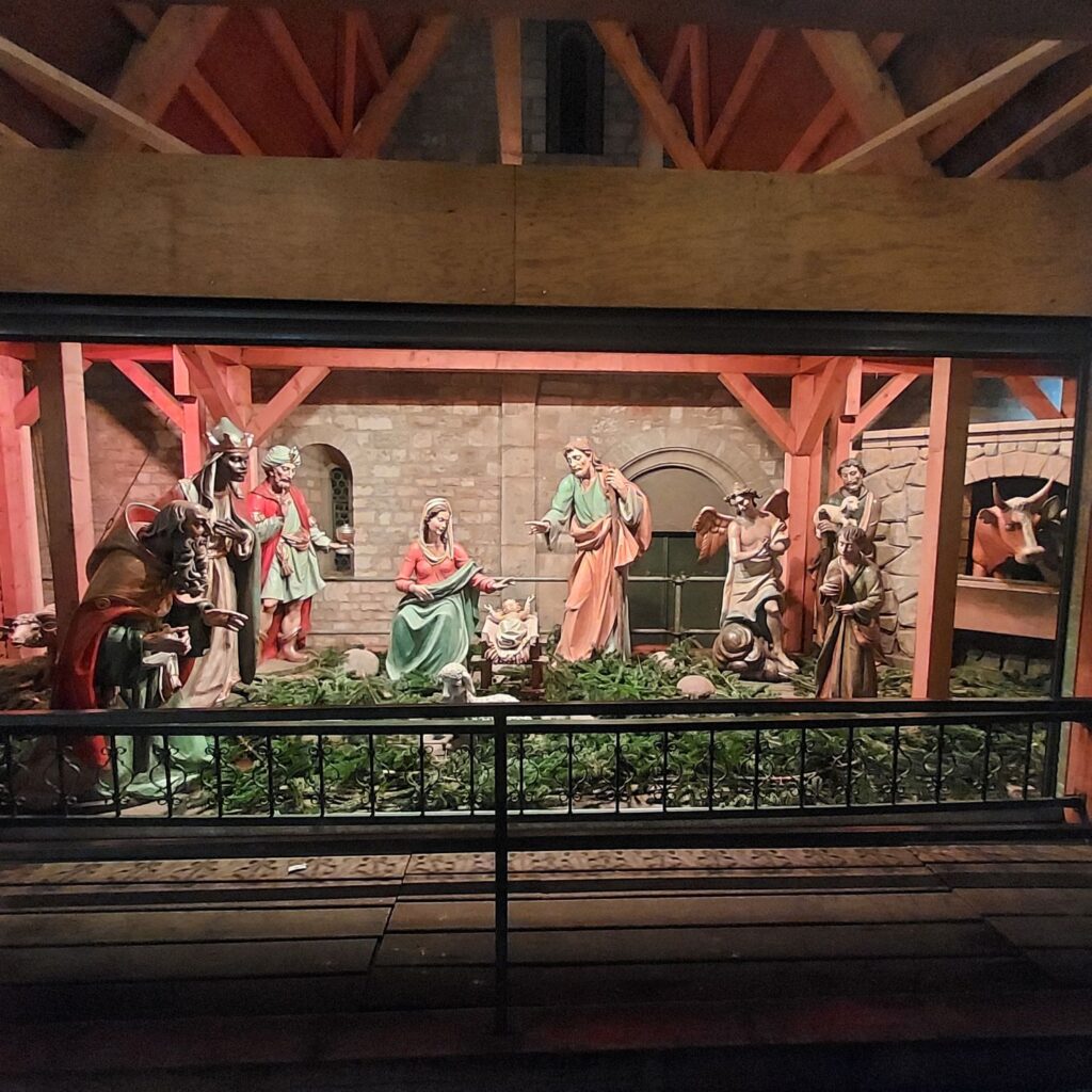 Nacimiento. Mercadillo de Navidad en Mainz
