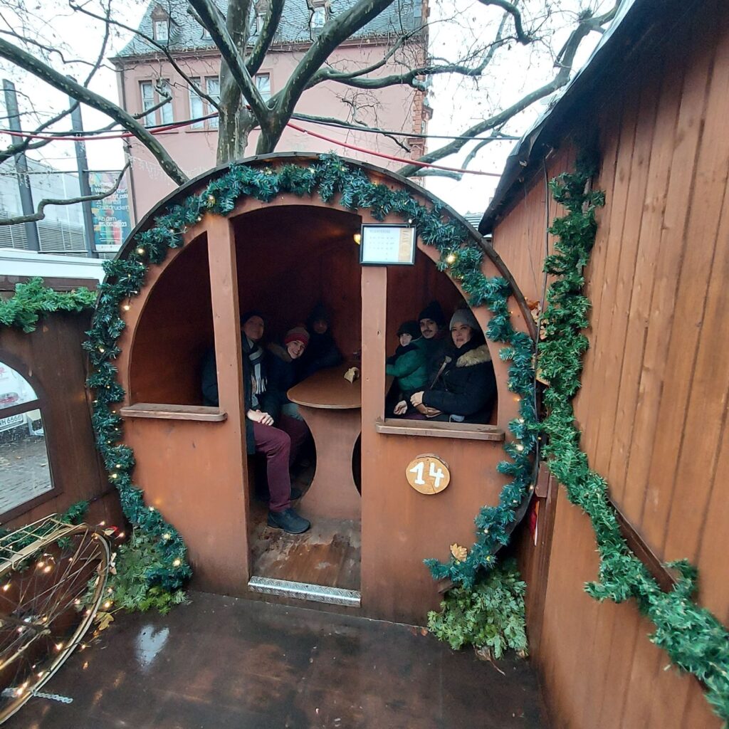 Toneles del MMercadillo de Navidad en Mainz
